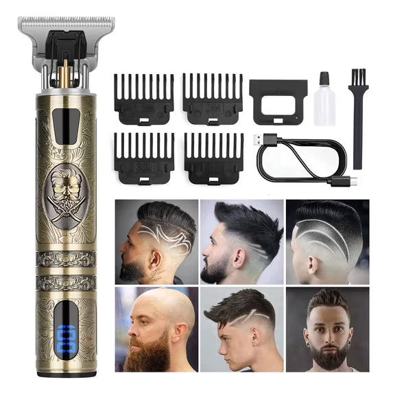Obacre Professional Hair Trimmer for Men, Beard Trimmer Hair Clippers for Men, Cordless Rechargeable Hair Trimmer Cutting Grooming Kit,Beard Shaver Barbershop with LCD